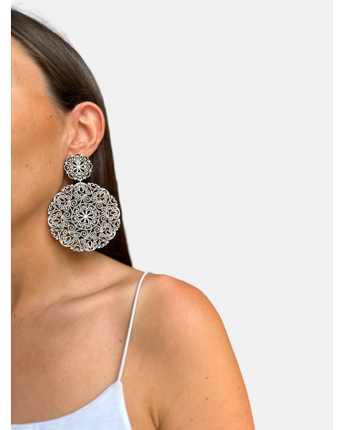 PENDIENTES FILIGRANA REDONDOS DOBLE