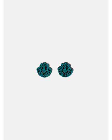 PENDIENTES CONCHA MADERA MINI