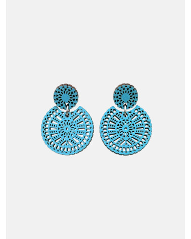 PENDIENTES GUIPUR REDONDOS DOBLE