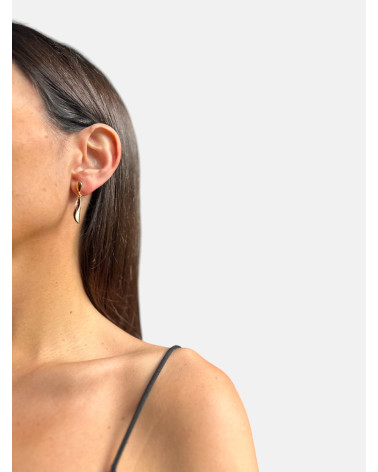 PENDIENTES AZAHAR DOBLE CHAPADOS