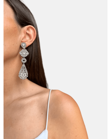 PENDIENTES FILIGRANA LÁGRIMA CUÁDRUPLE