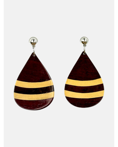 PENDIENTES MARQUETERÍA IMBUIA