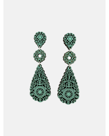 PENDIENTES FILIGRANA LÁGRIMA TRIPLE