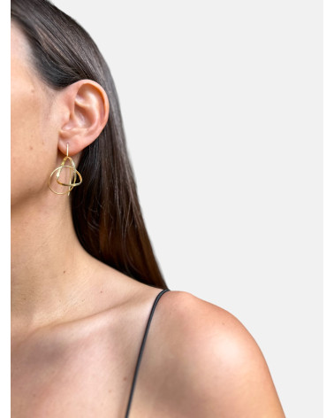 PENDIENTES INFINITY GRANDES ORO