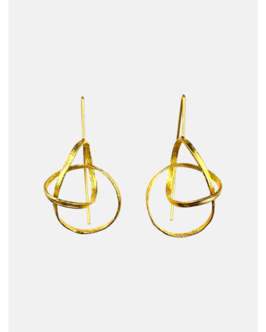 PENDIENTES INFINITY GRANDES ORO