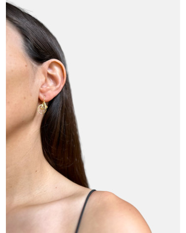 PENDIENTES INFINITY GANCHO CHAPADO