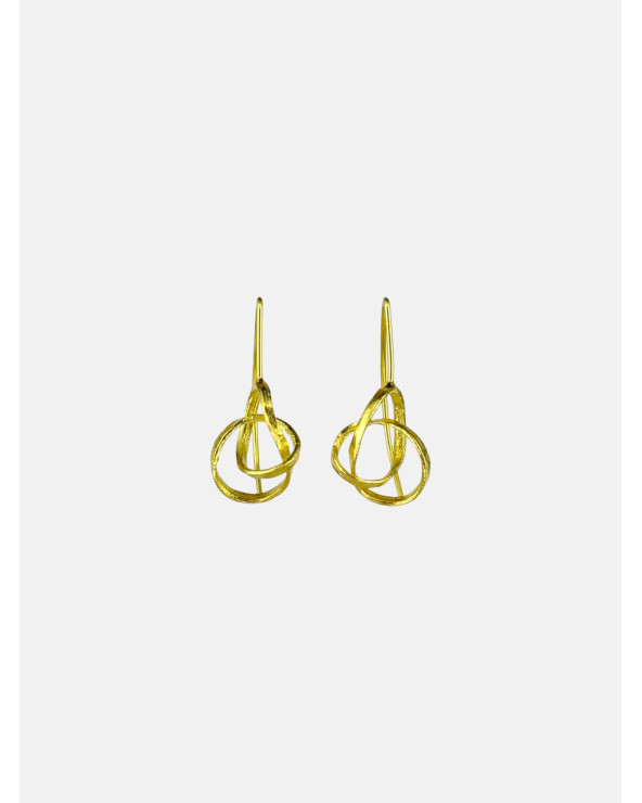 PENDIENTES INFINITY GANCHO ORO