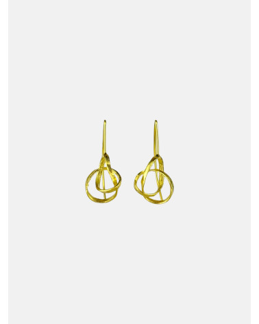 PENDIENTES INFINITY GANCHO ORO