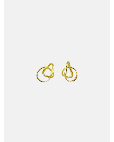 PENDIENTES INFINITY PRESIÓN ORO