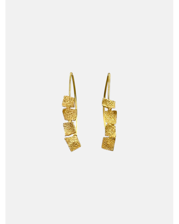 PENDIENTES MOSAICO GANCHO RAW