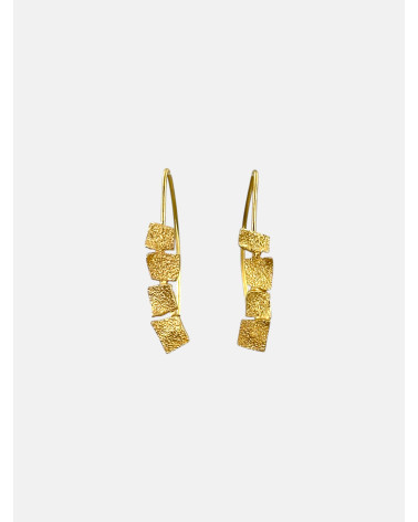 PENDIENTES MOSAICO GANCHO RAW