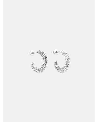 PENDIENTES STARDUST ARO PEQUEÑO PLATEADOS