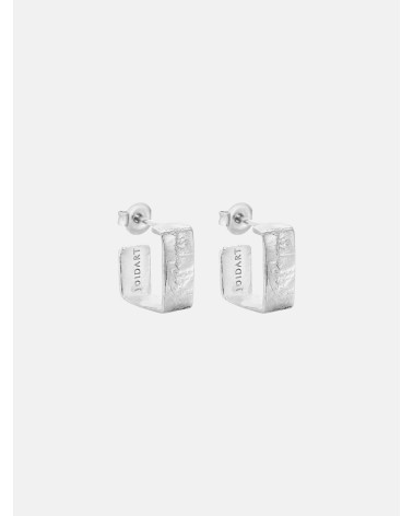PENDIENTES LIGNIS PEQUEÑOS PLATEADOS