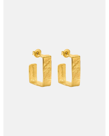 PENDIENTES LIGNIS MEDIANOS DORADOS