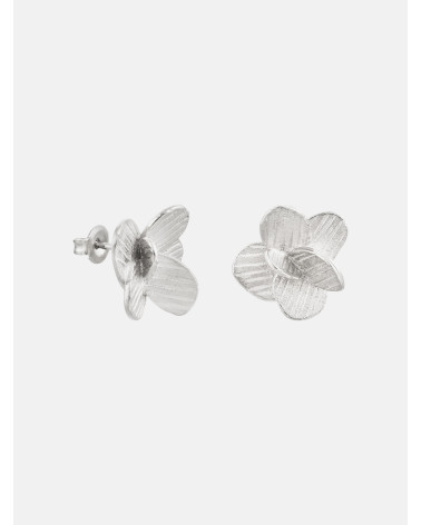 PENDIENTES PAMPALONIA PLATEADOS