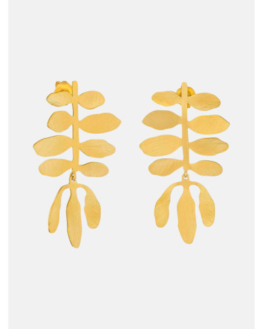 PENDIENTES SILVELA GRANDES DORADOS