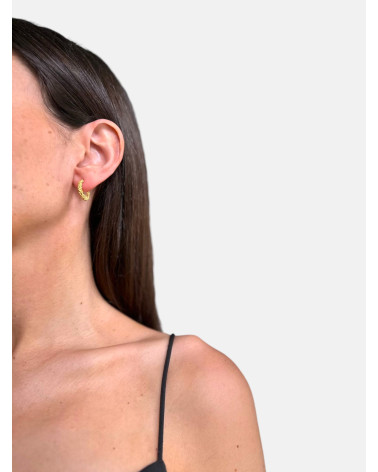 PENDIENTES STARDUST ARO PEQUEÑO DORADOS