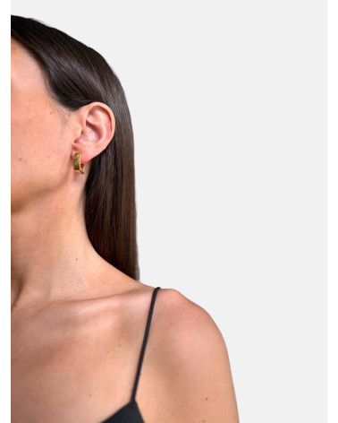 PENDIENTES LIGNIS MEDIANOS DORADOS