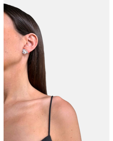 PENDIENTES PAMPALONIA PLATEADOS