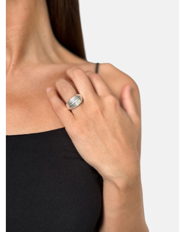 ANILLO ONARIA PLATEADO
