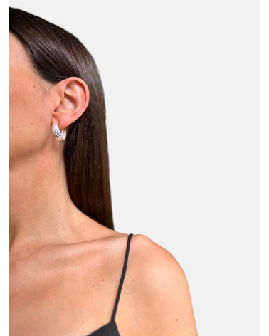 PENDIENTES ONARIA ARO PLATEADOS