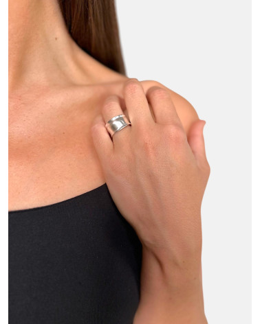 ANILLO CALA PLATEADO