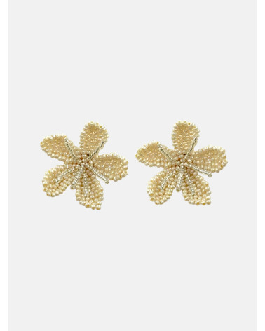PENDIENTES BLOOM BEIGE