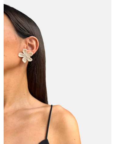 PENDIENTES BLOOM BEIGE