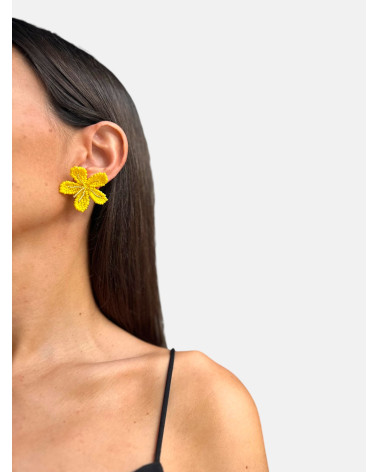 PENDIENTES BLOOM AMARILLO
