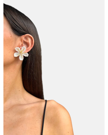 PENDIENTES BLOOM BLANCO